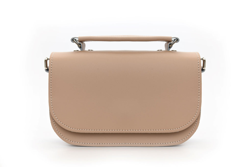 Aura Handmade Leather Bag in Iced Coffee