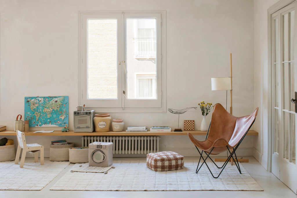 Vintage Mosaic Pattern Rug - Lightweight, Durable & Eco-Friendly - Ideal for Any Room by Lorena Canals at www.brixbailey.com