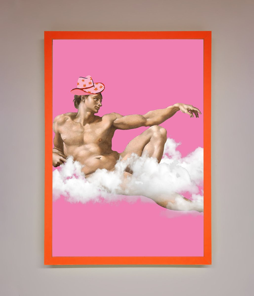 Cowboy on a Cloud Framed Poster