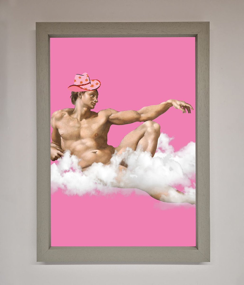 Cowboy on a Cloud Framed Poster