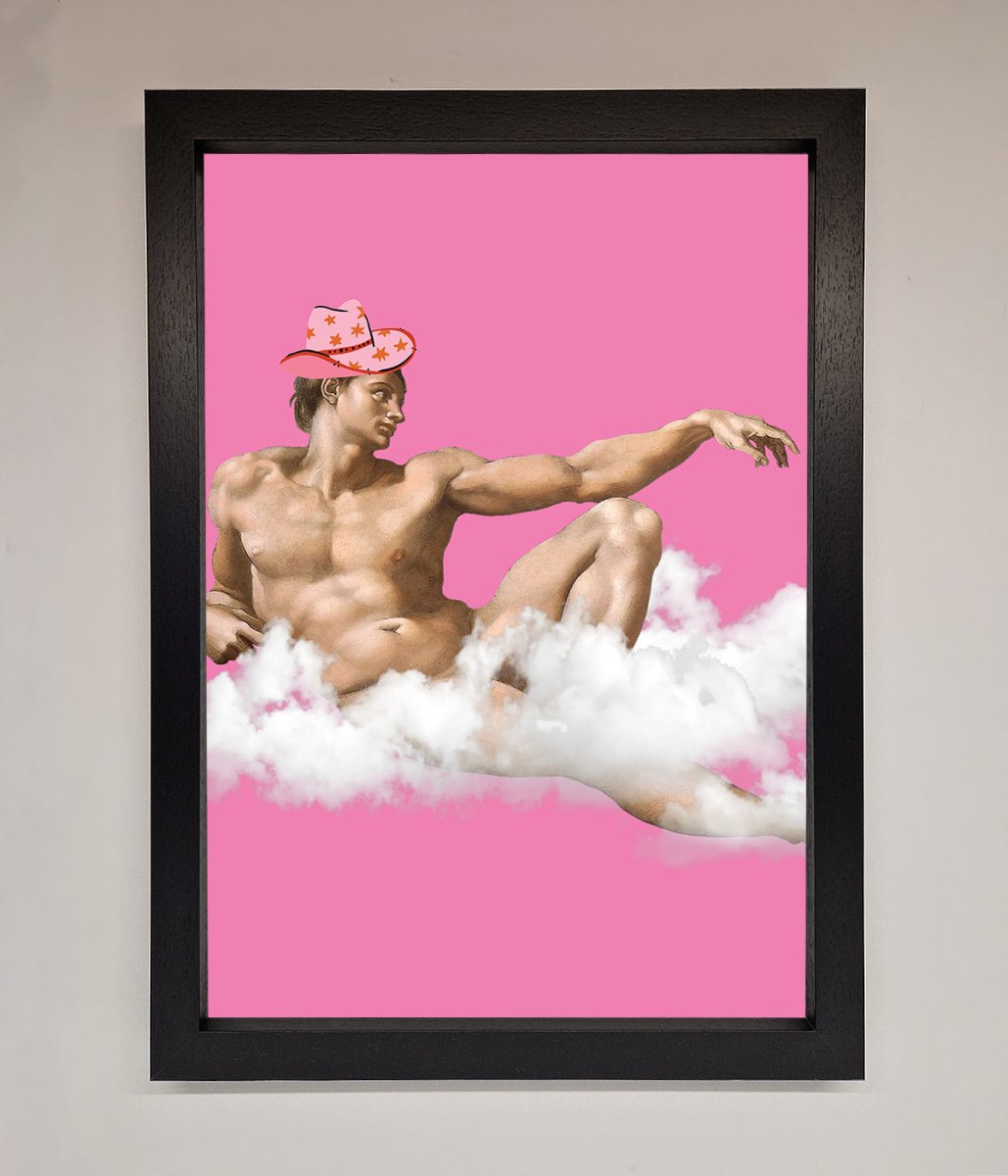 Cowboy on a Cloud Framed Poster