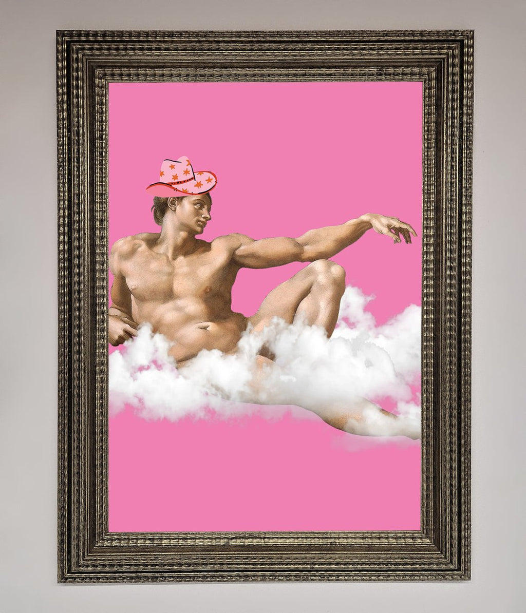 Cowboy on a Cloud Framed Poster