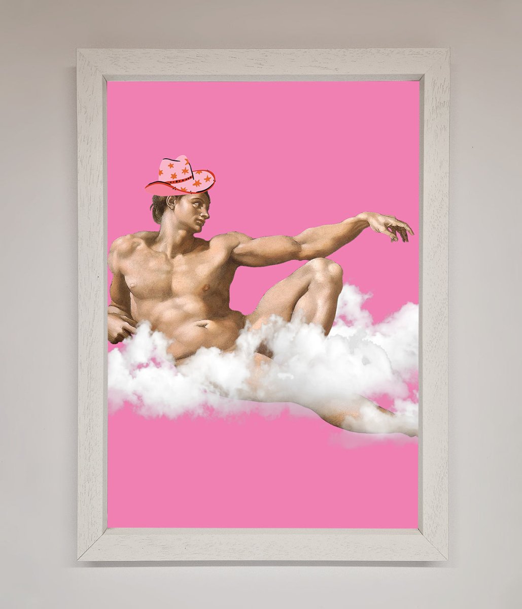 Cowboy on a Cloud Framed Poster