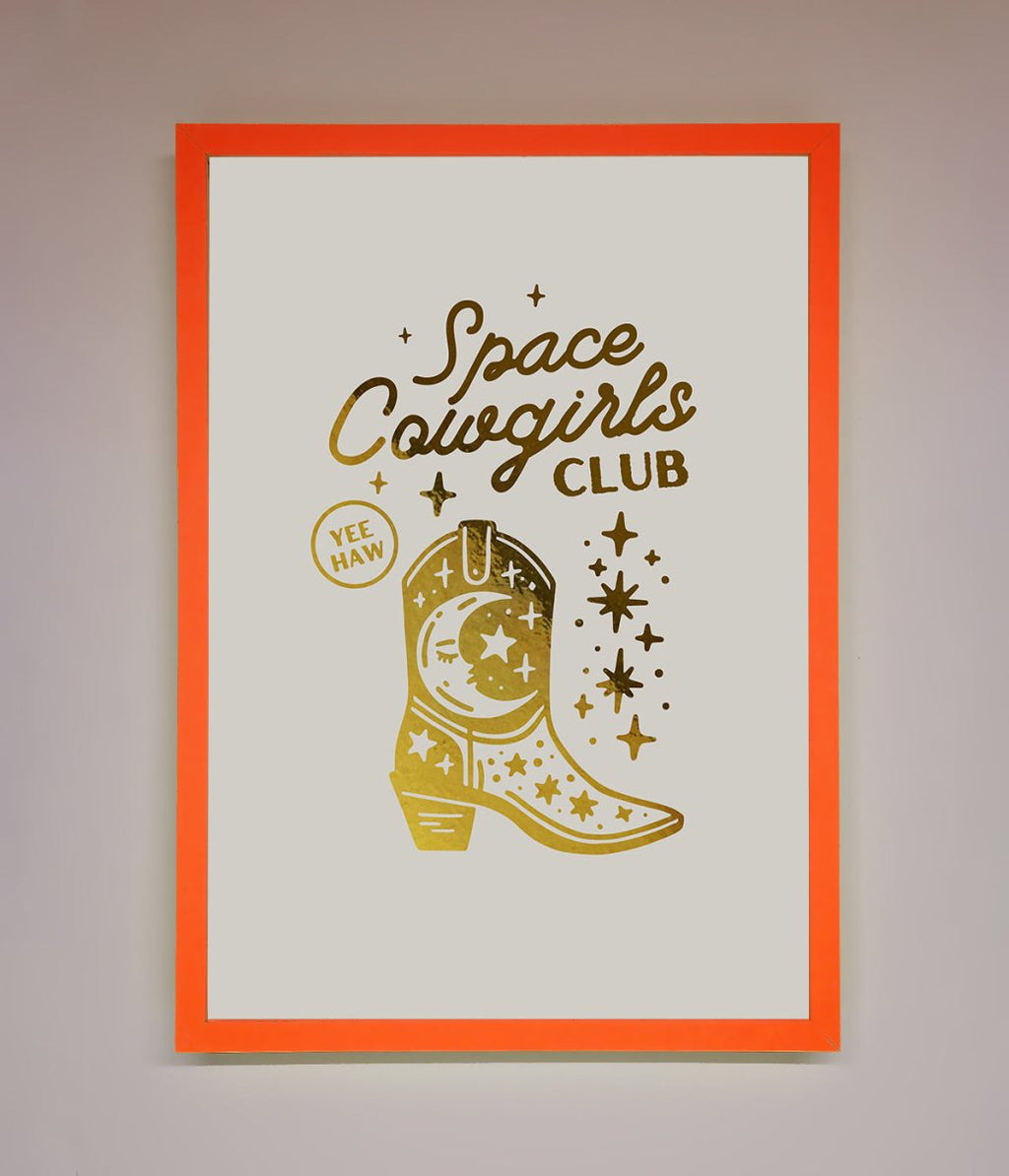 Cowgirl Boot Foil Print