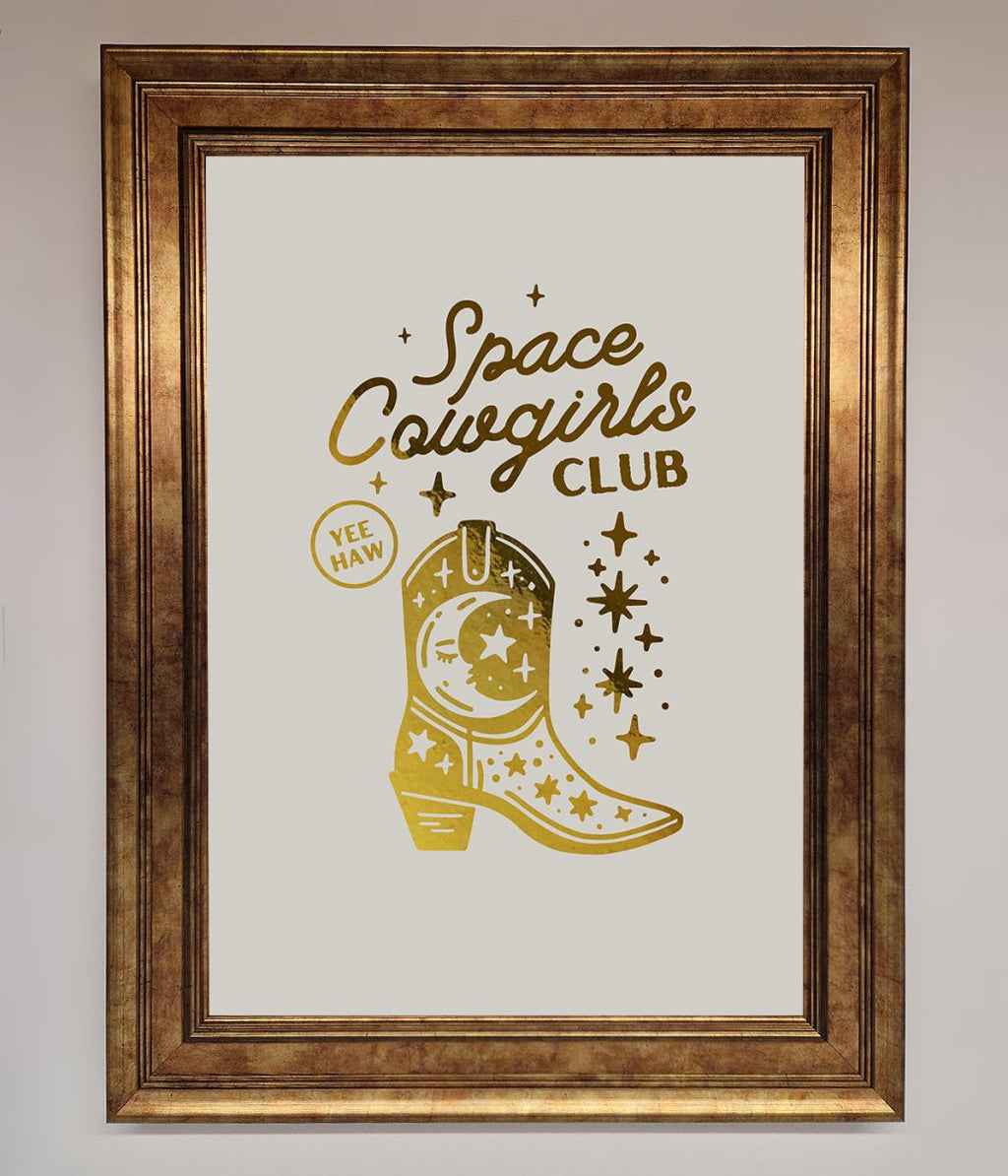 Cowgirl Boot Foil Print