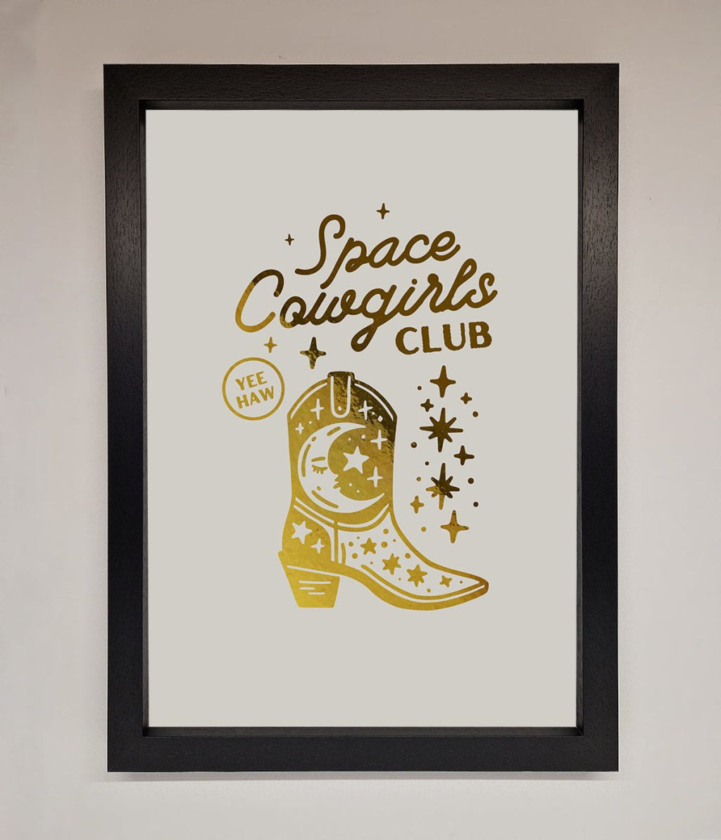 Cowgirl Boot Foil Print