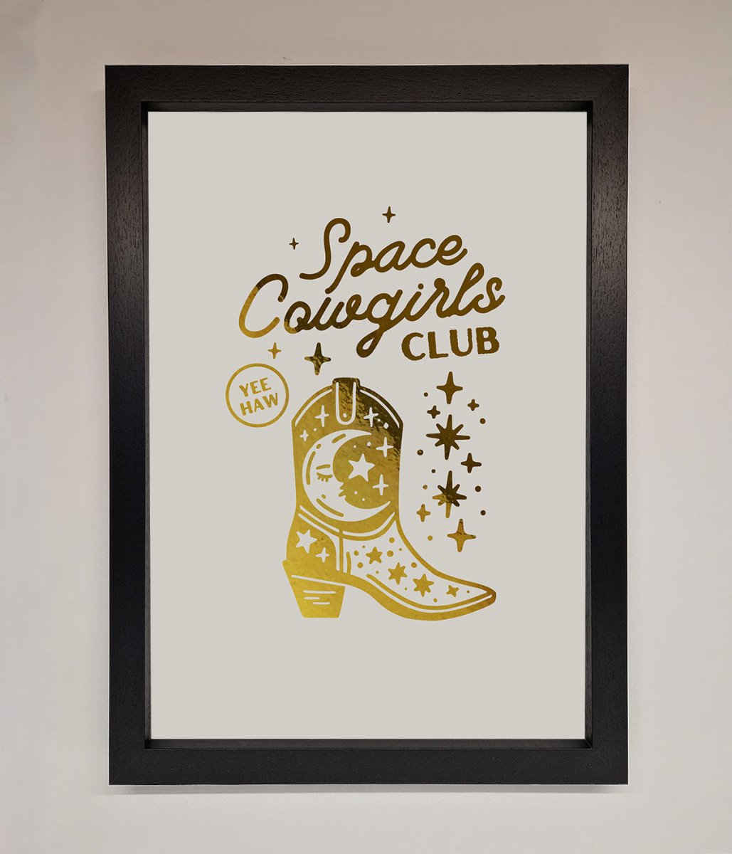 Cowgirl Boot Foil Print