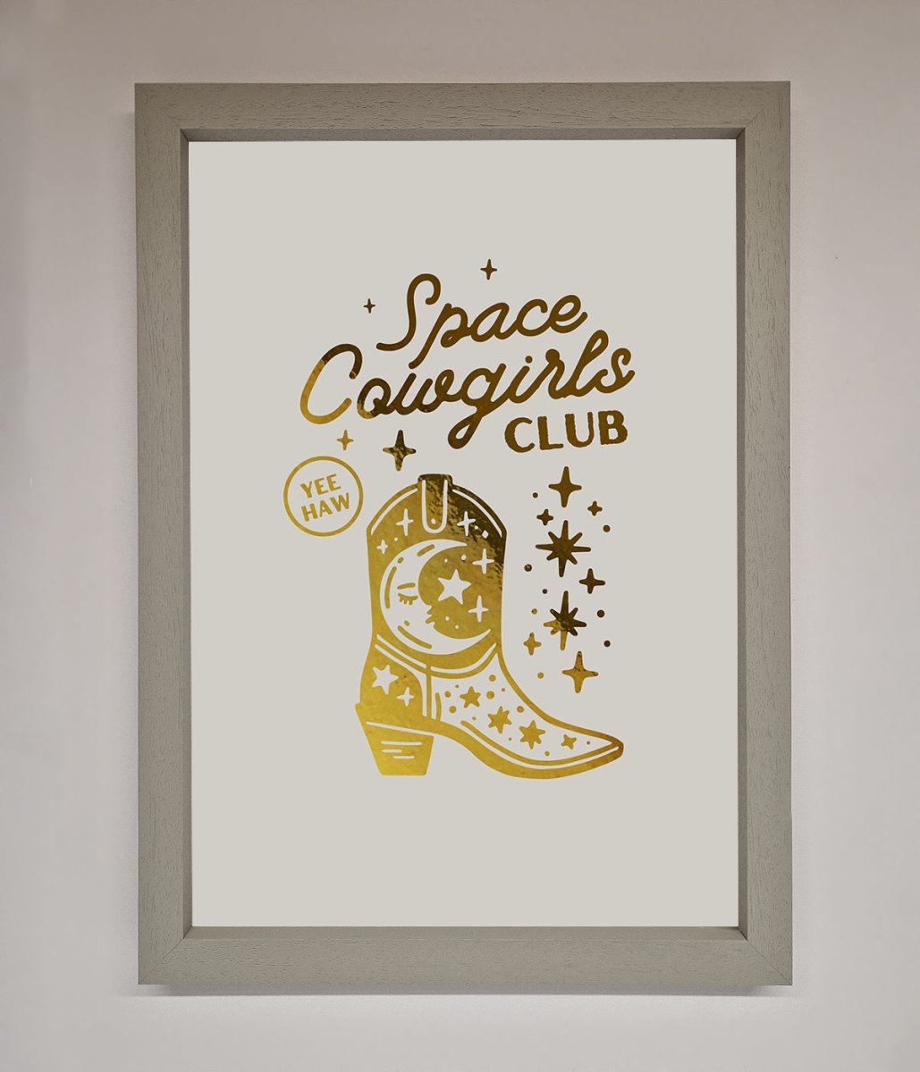 Cowgirl Boot Foil Print