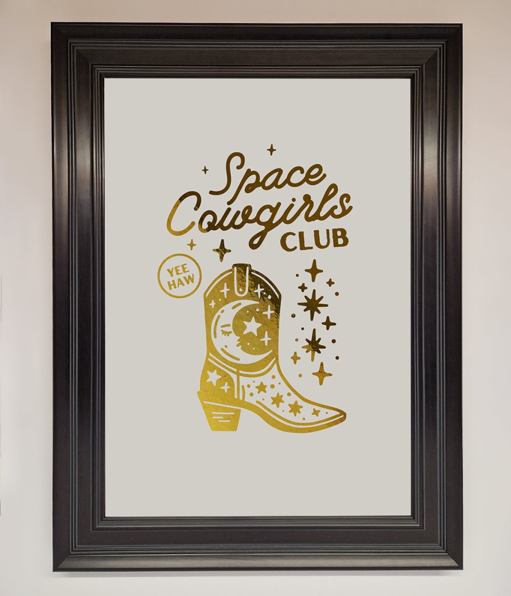 Cowgirl Boot Foil Print