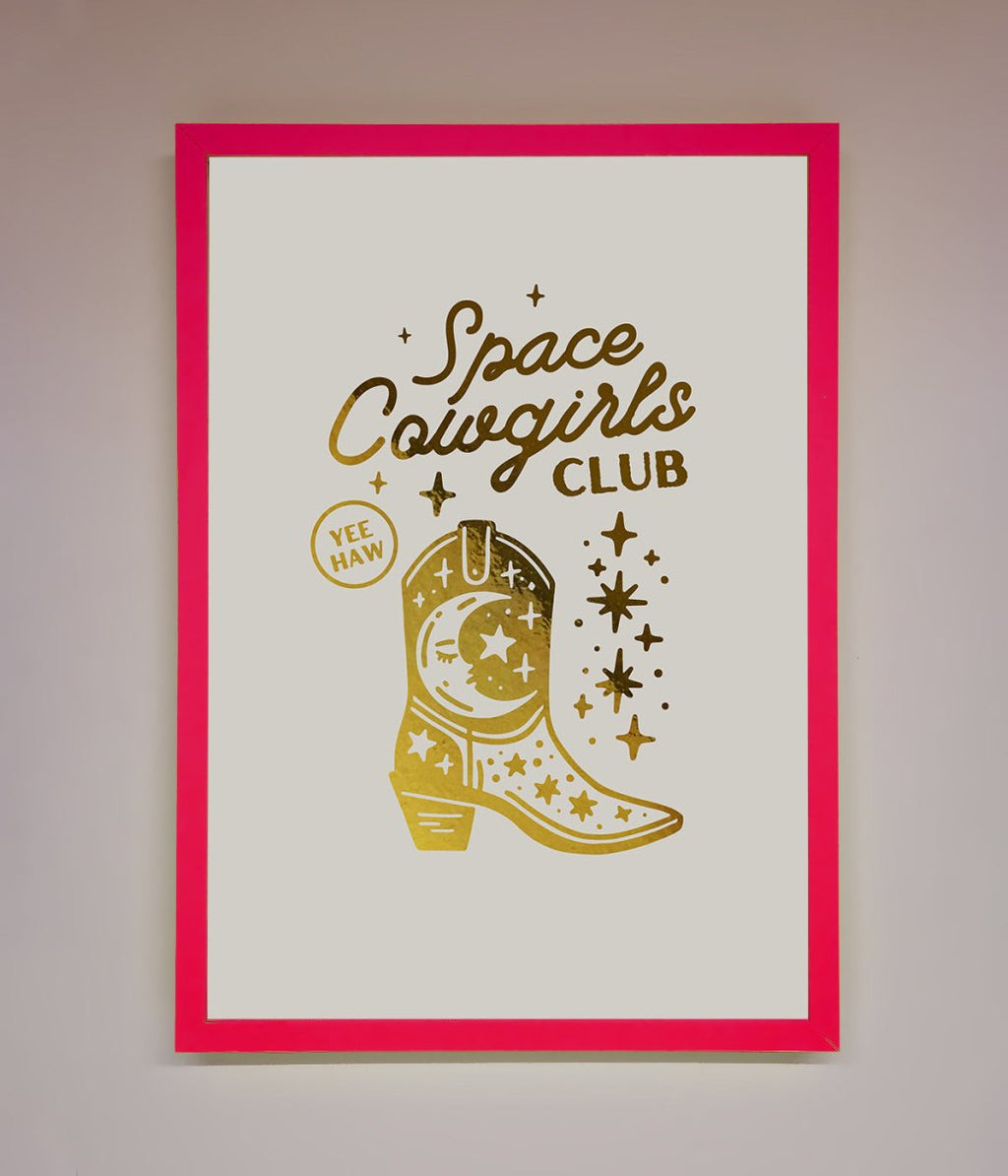 Cowgirl Boot Foil Print