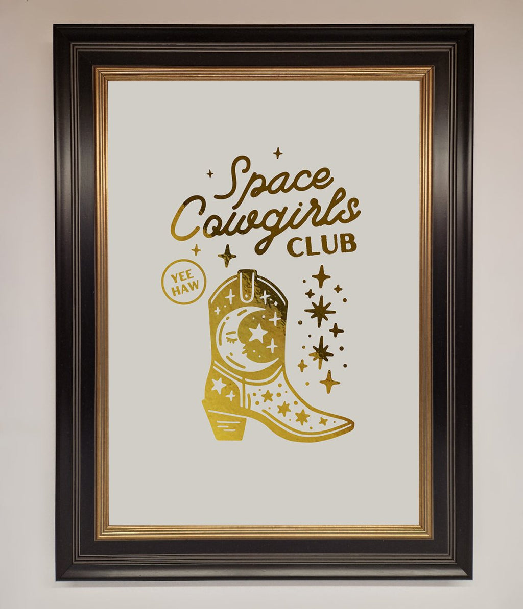 Cowgirl Boot Foil Print