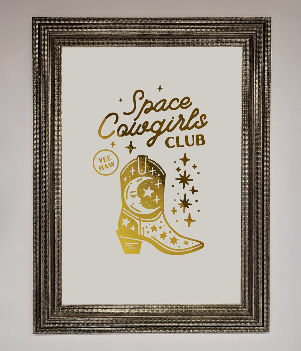 Cowgirl Boot Foil Print
