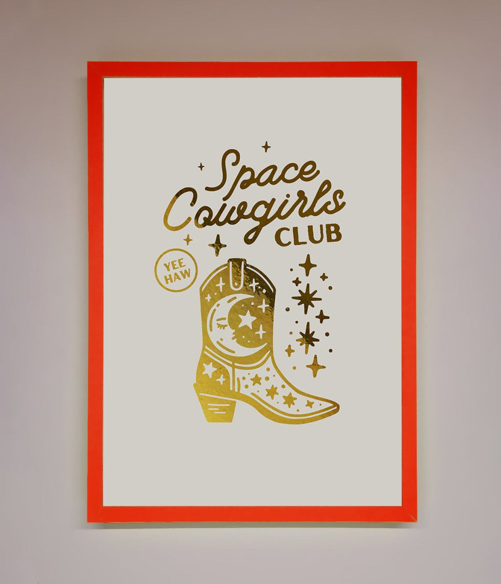 Cowgirl Boot Foil Print