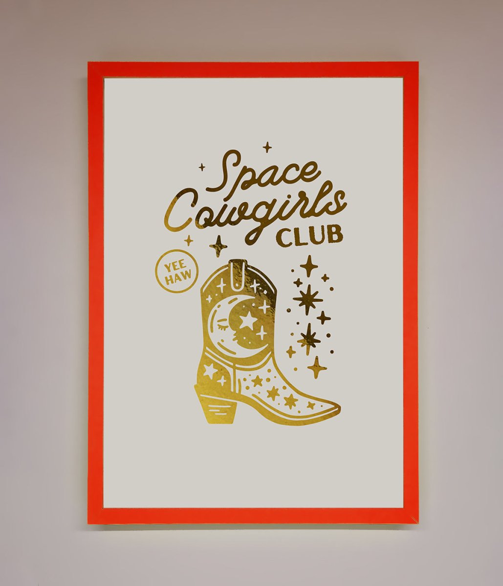 Cowgirl Boot Foil Print