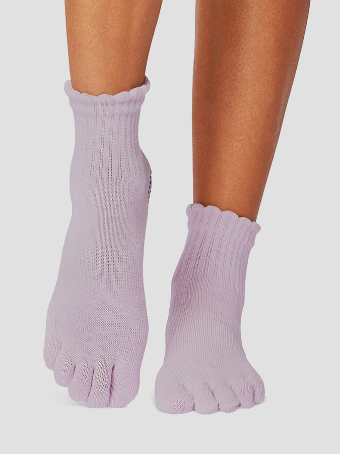 Melody Scallop Full Toe Yoga Socks