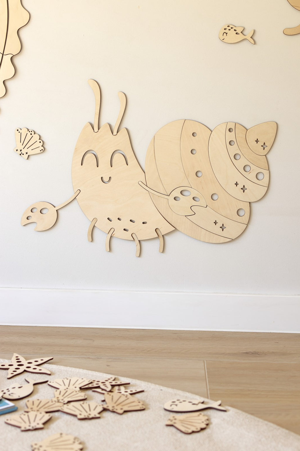 Wooden Wall Decoration - Crab