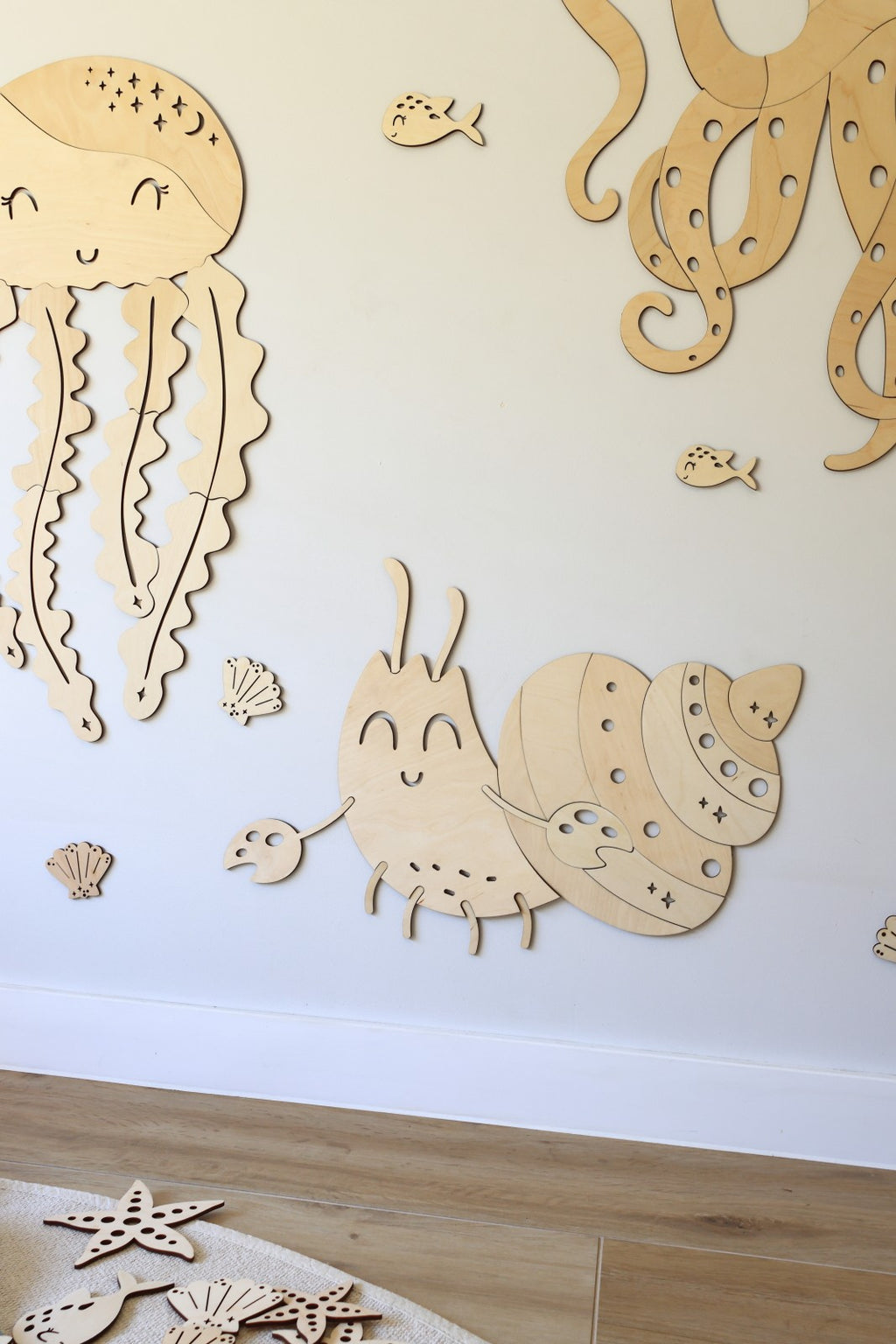 Wooden Wall Decoration - Crab