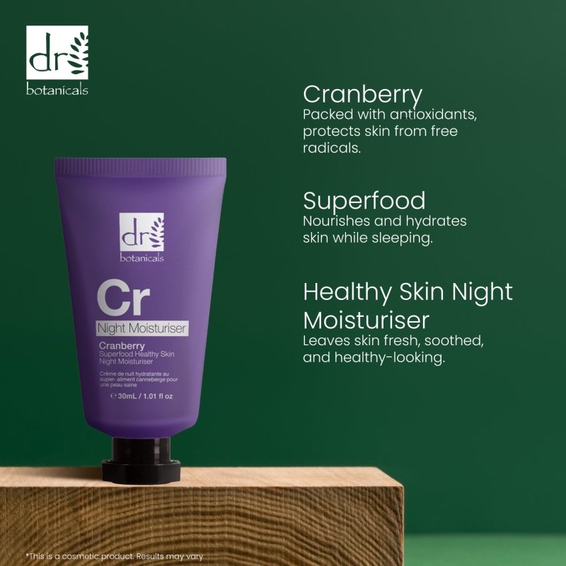 Cranberry Superfood Night Moisturiser 30ml