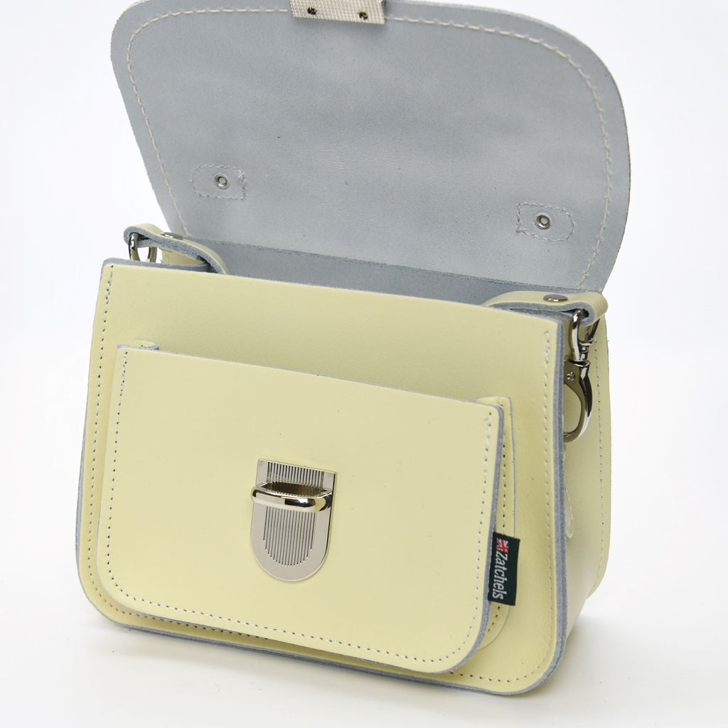 Luna Handmade Leather Bag in Cream