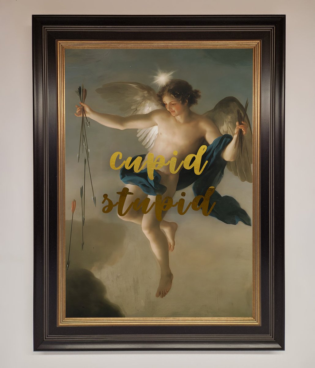 Cupid Stupid Foil Print