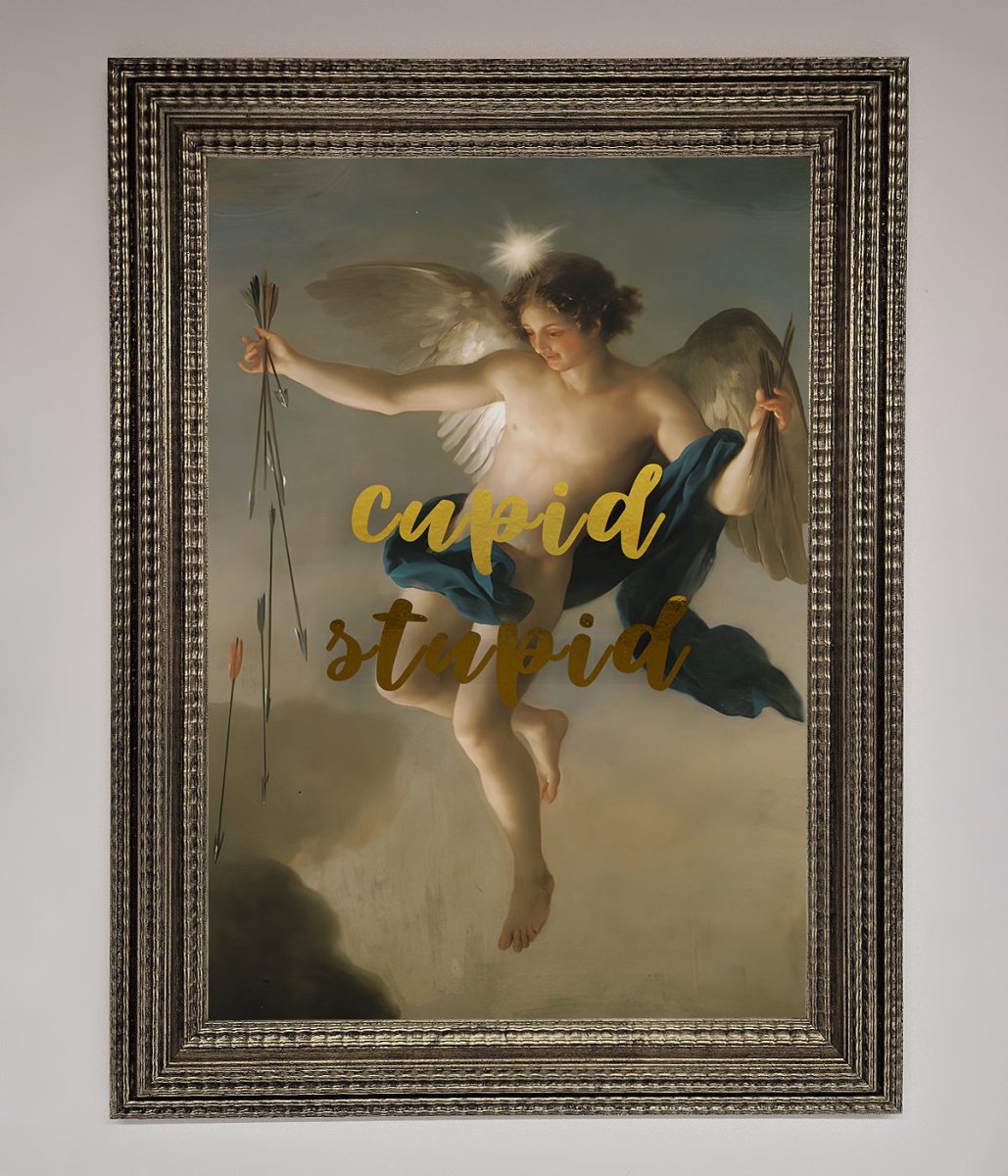 Cupid Stupid Foil Print