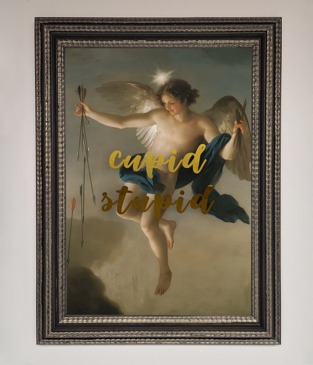 Cupid Stupid Foil Print