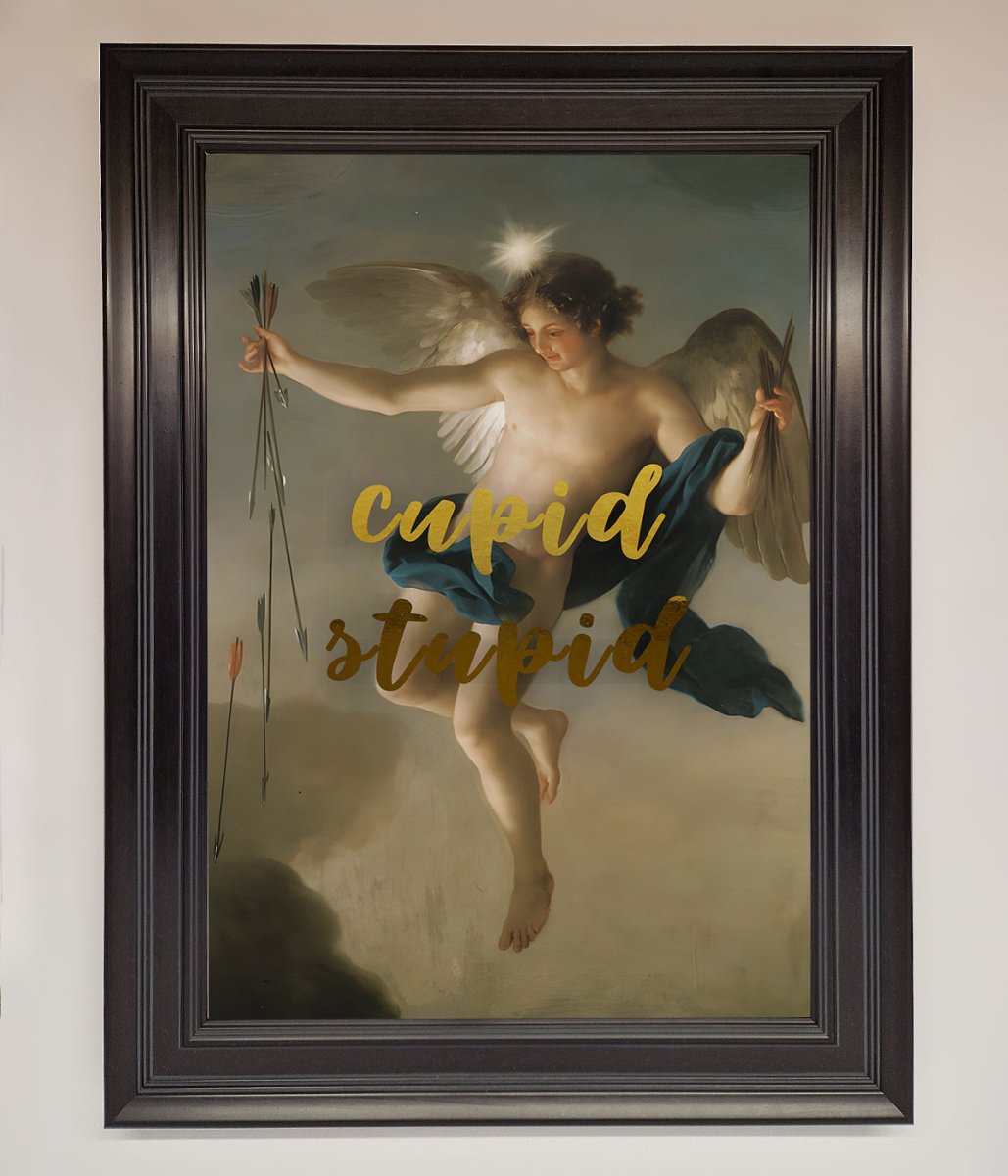 Cupid Stupid Foil Print