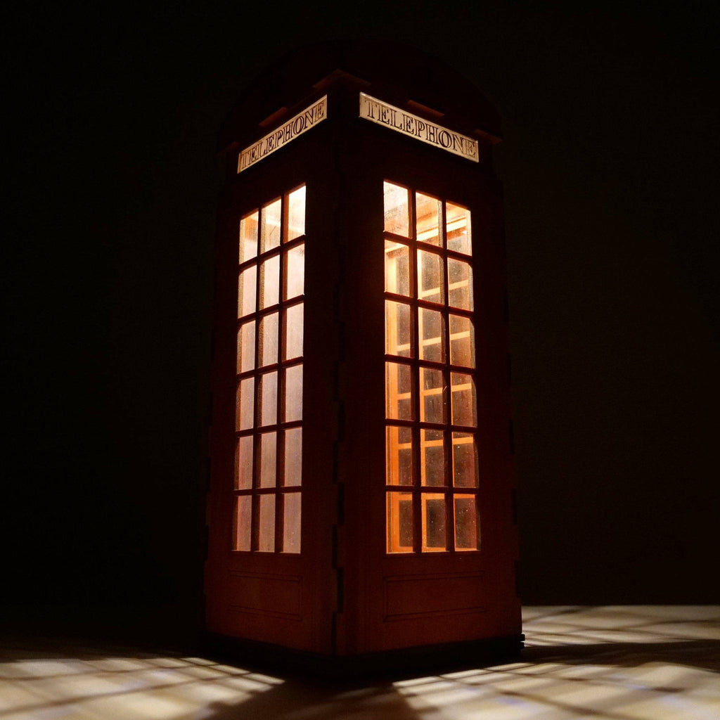 Telephone Box Lamp Flatpack Model Kit