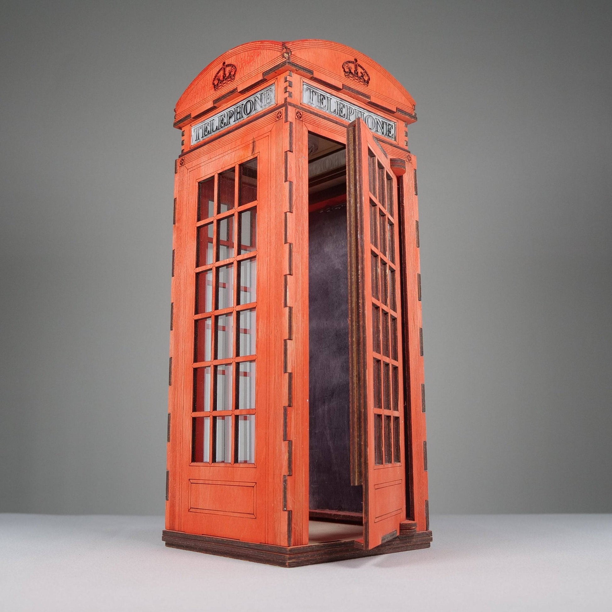 Telephone Box Lamp Flatpack Model Kit