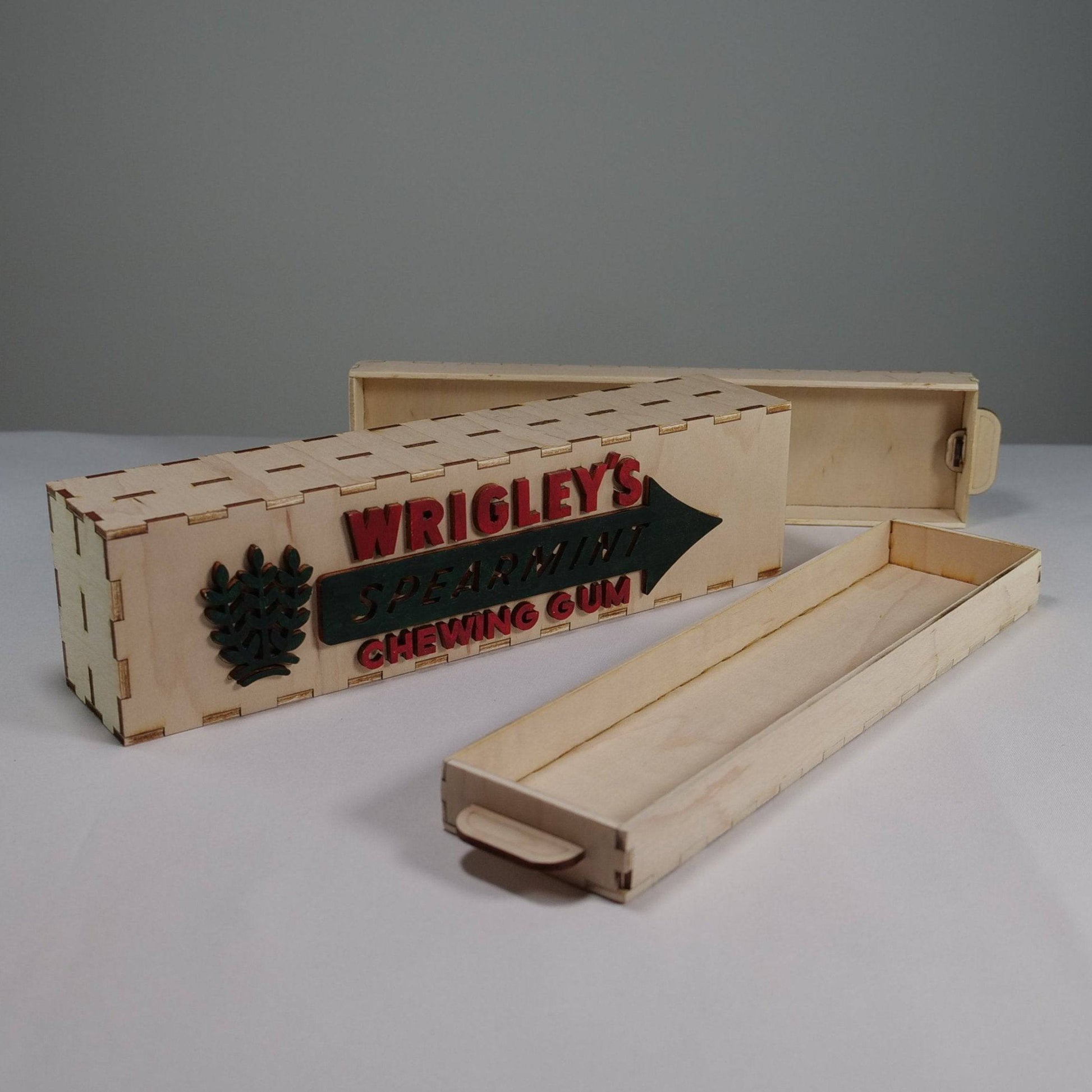 Vintage Wrigley's Gum Box Model with Sliding Drawers