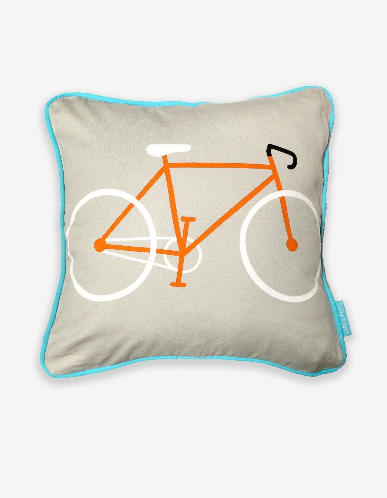 Grey Bike Cushion Cover 40x40cm