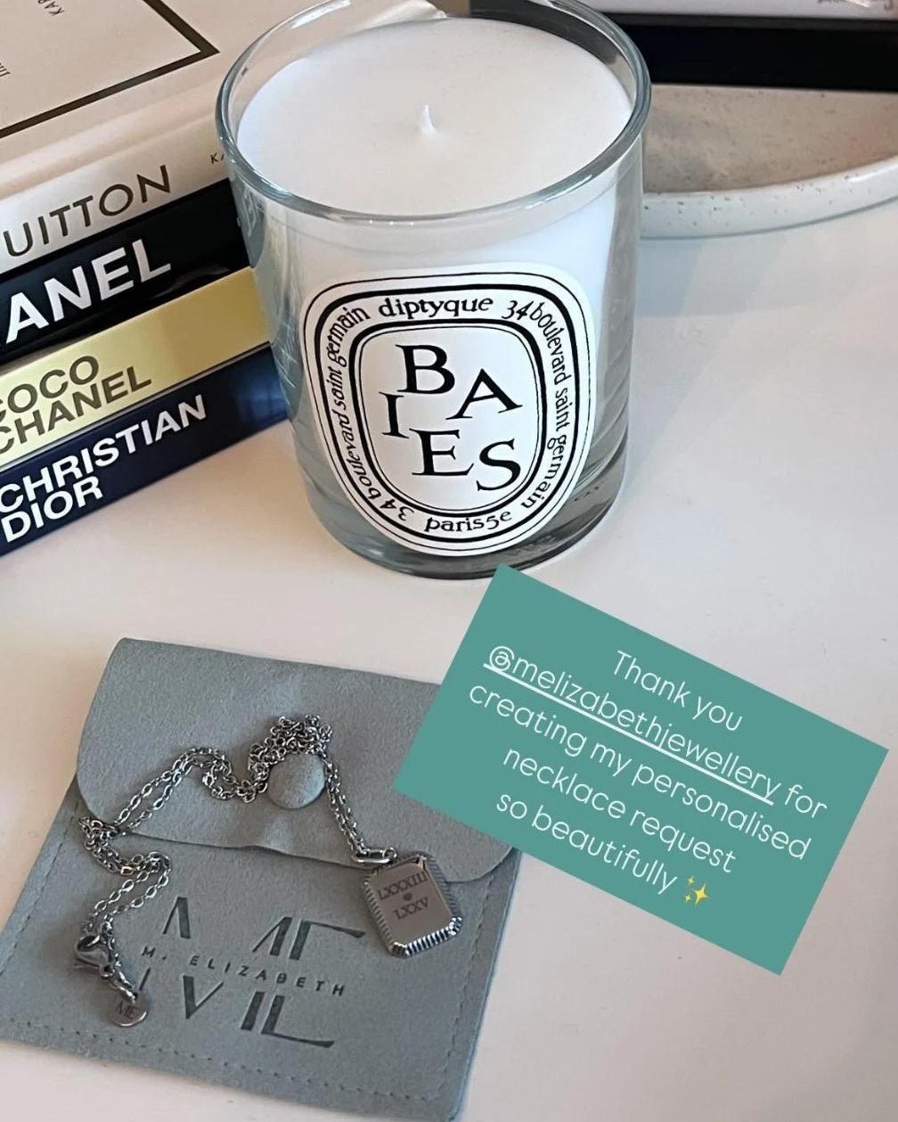 Custom Engraved Vintage Tag Necklace