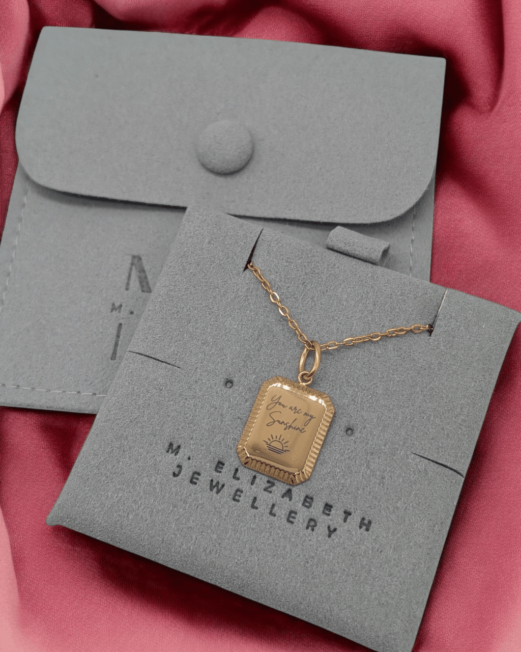 Custom Engraved Vintage Tag Necklace