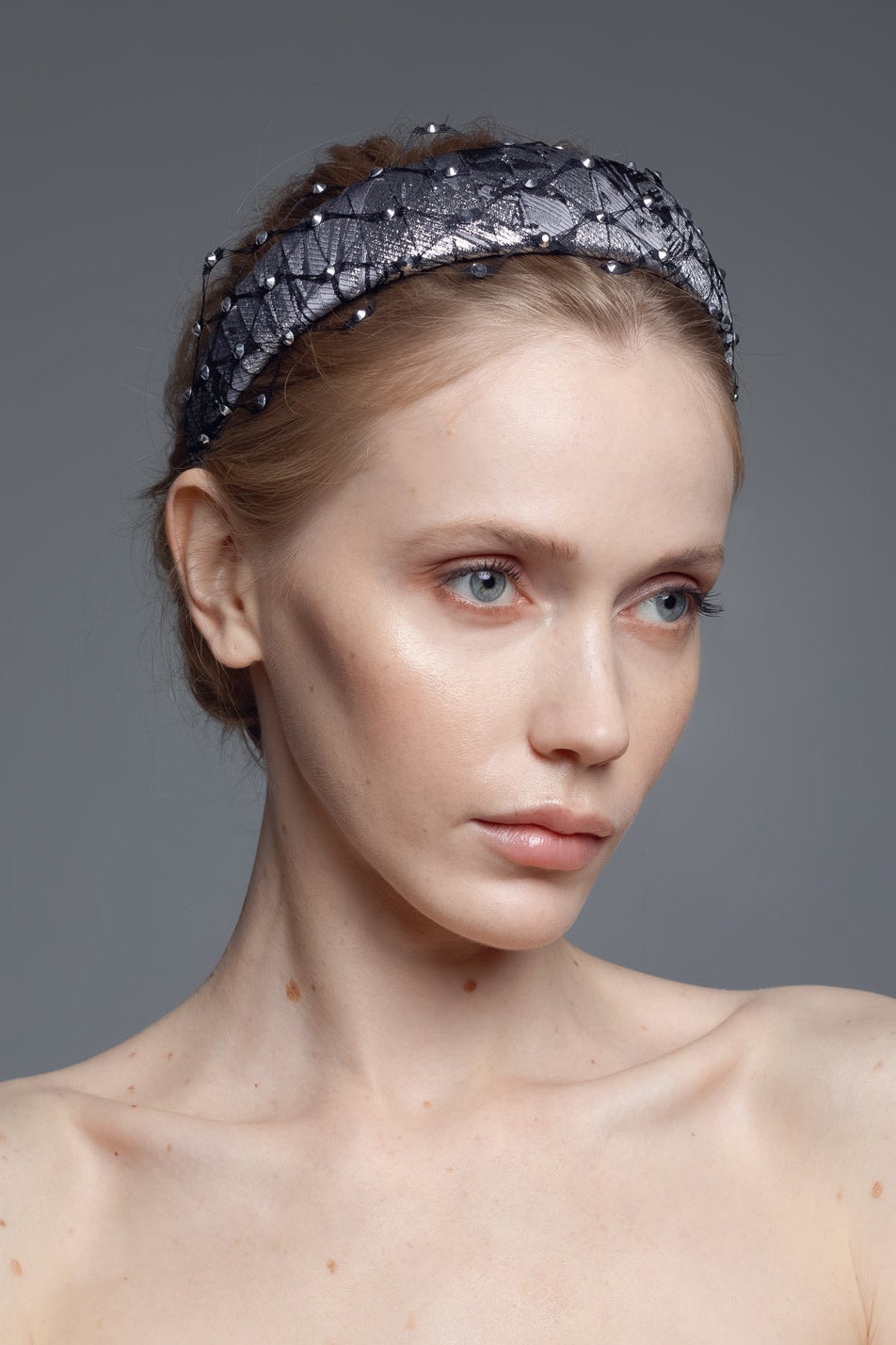 Fiona Headband with Swarovski Veil – Elegant & Unique Design by Eva Oherjus at www.brixbailey.com