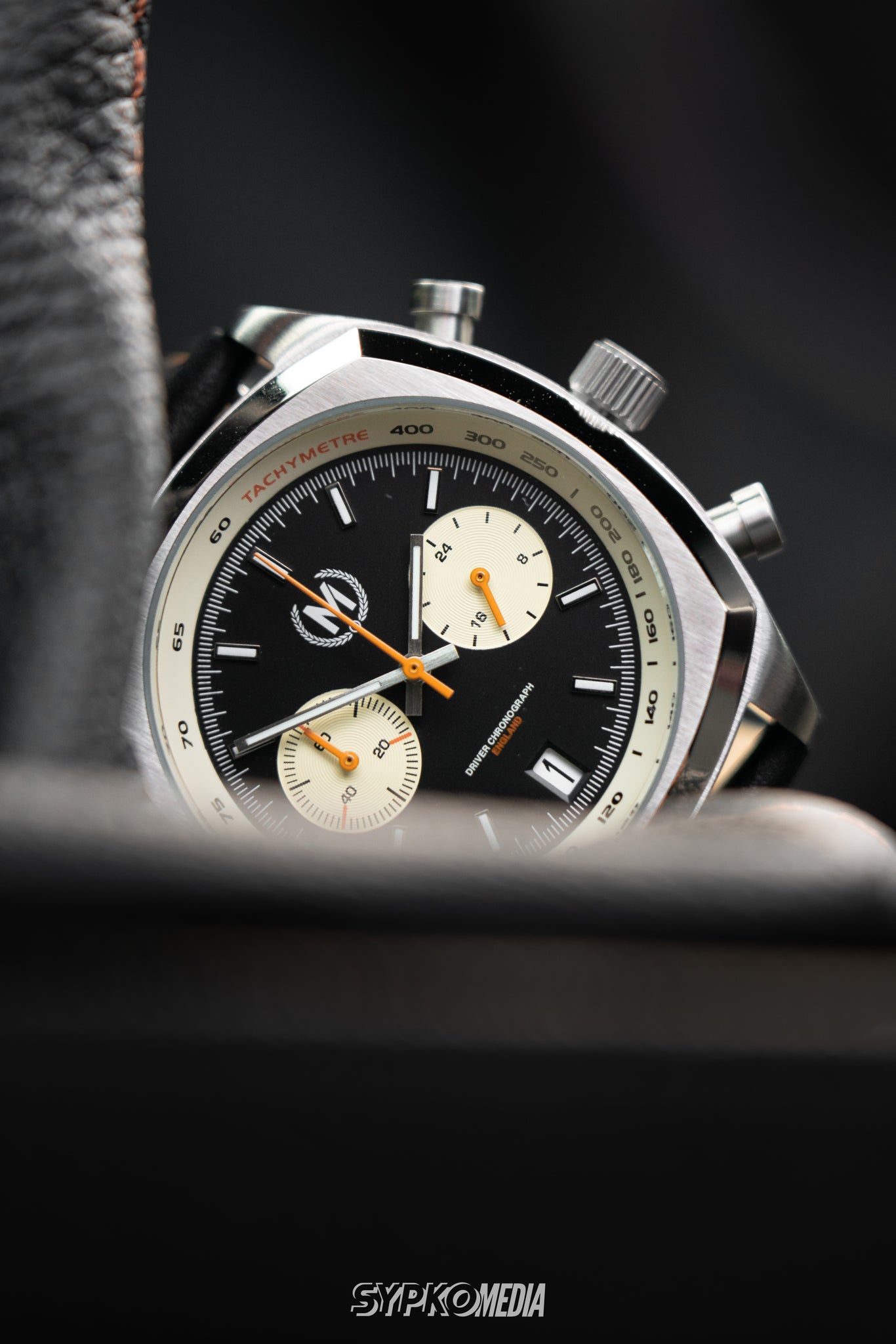 Driver Chronograph MkII Black Reverse Panda Meca-Quartz Watch