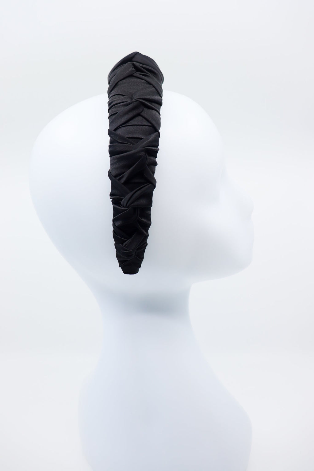 Luxurious Black Mulberry Silk Headband – Lightweight & Knotted by Eva Oherjus at www.brixbailey.com