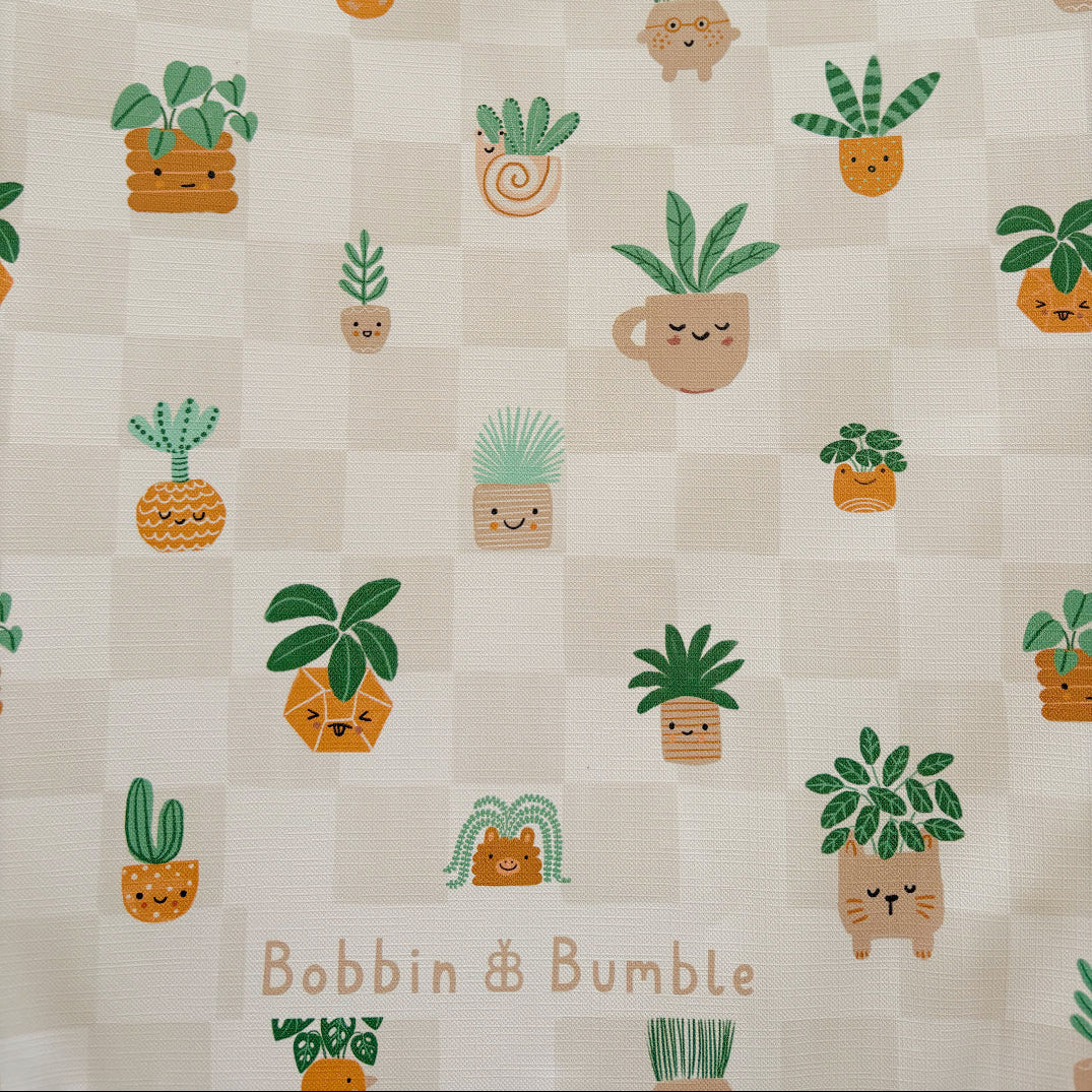 Anti-Roll Wedge Baby Changing Mat - Pot Plants