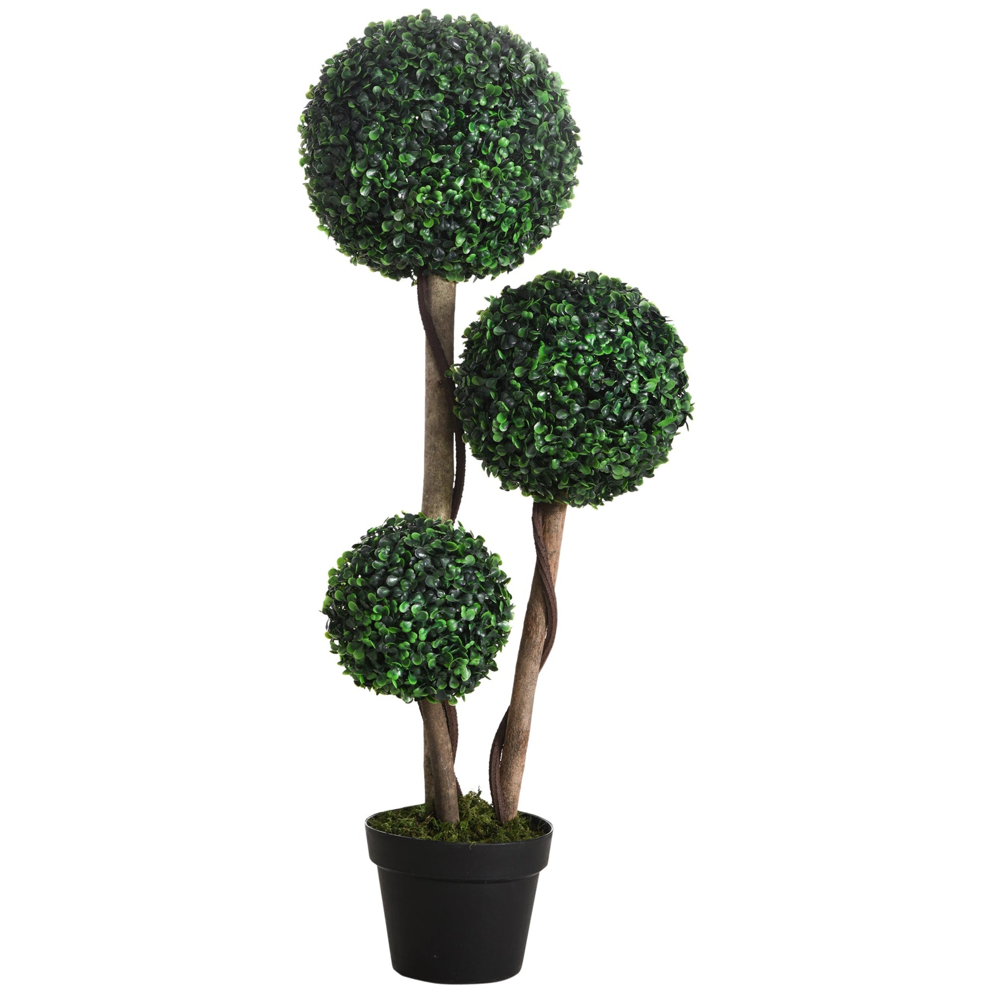 Artificial Boxwood Ball Topiary Tree 90cm Indoor Outdoor