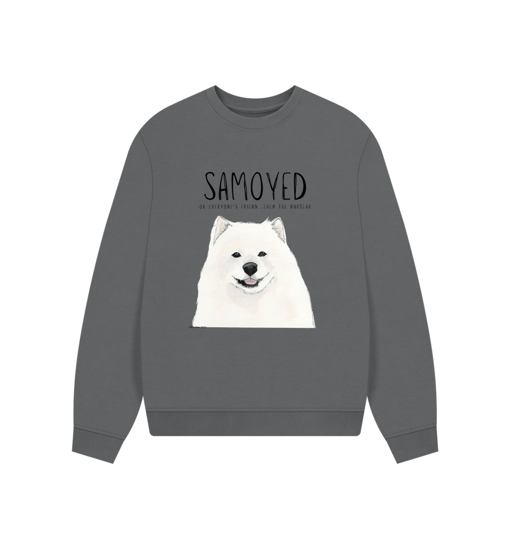 Samoyed Sweatshirt Oversized Cozy Fluff