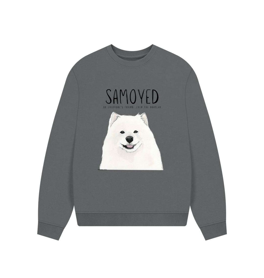 Samoyed Sweatshirt Oversized Cozy Fluff