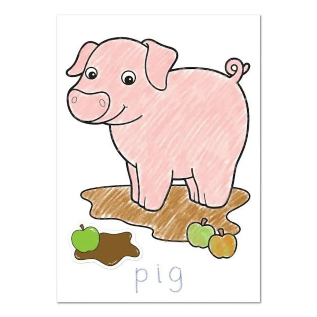 Farmyard Colouring Book with 35 Stickers