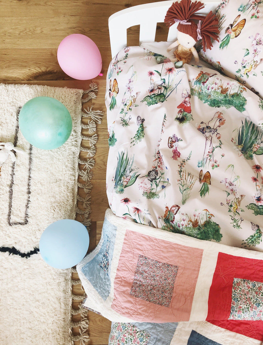 Fairy Garden Children's Bedding Set for Toddler and Single Beds