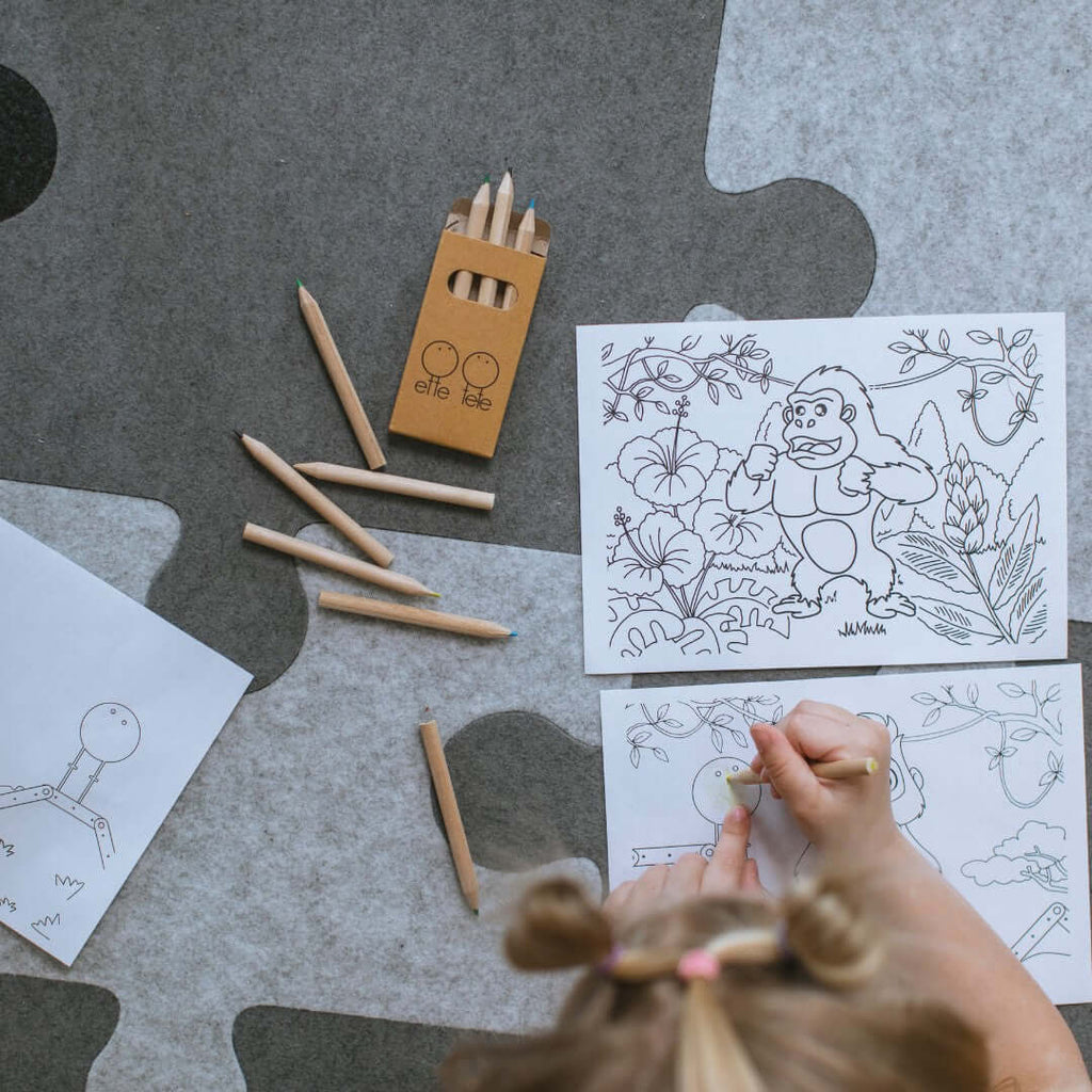 Felt Puzzle Playmat for Kids - Eco-Friendly, Safe & Expandable Play Solution by Ette Tete at www.brixbailey.com