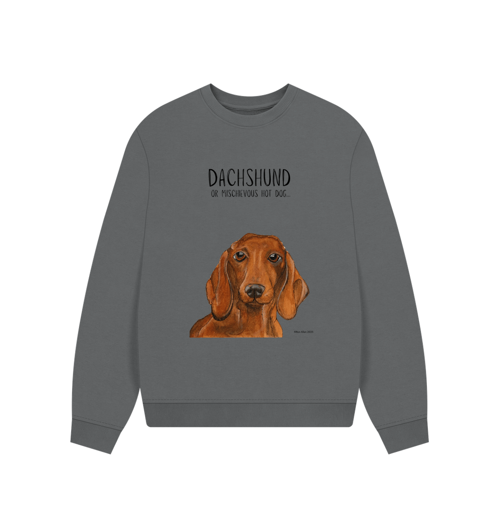 Dachshund Oversized Sweatshirt in Organic Cotton