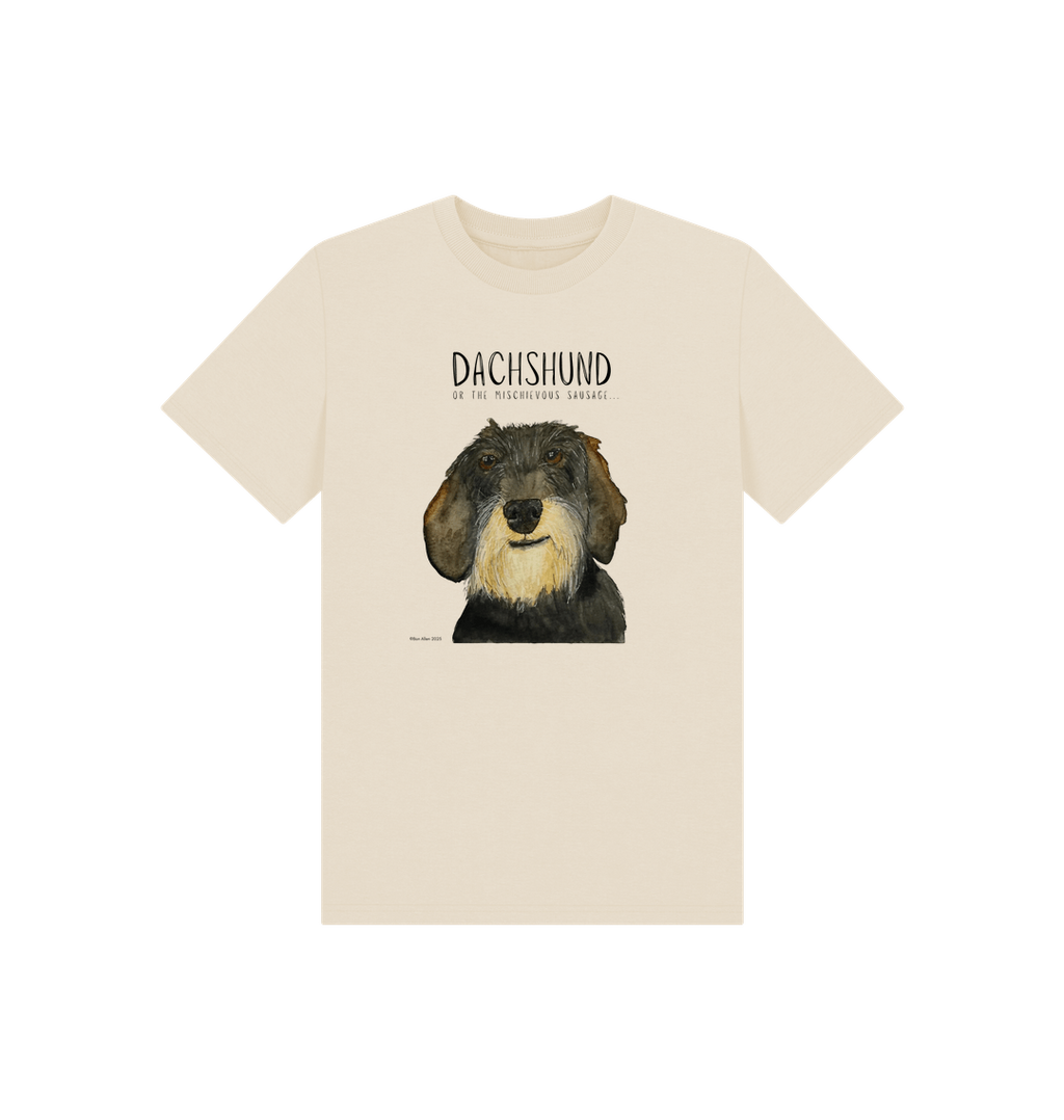 Mischievous Wire Haired Hot Dog Kids T-Shirt Small Pup Big Attitude