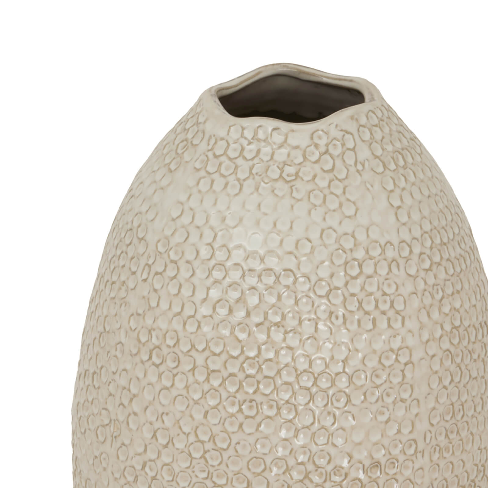 Zaffera Olpe ceramic vase in pure white, fluid silhouette, hand-finished for modern home decor by Sostter at brixbailey.com
