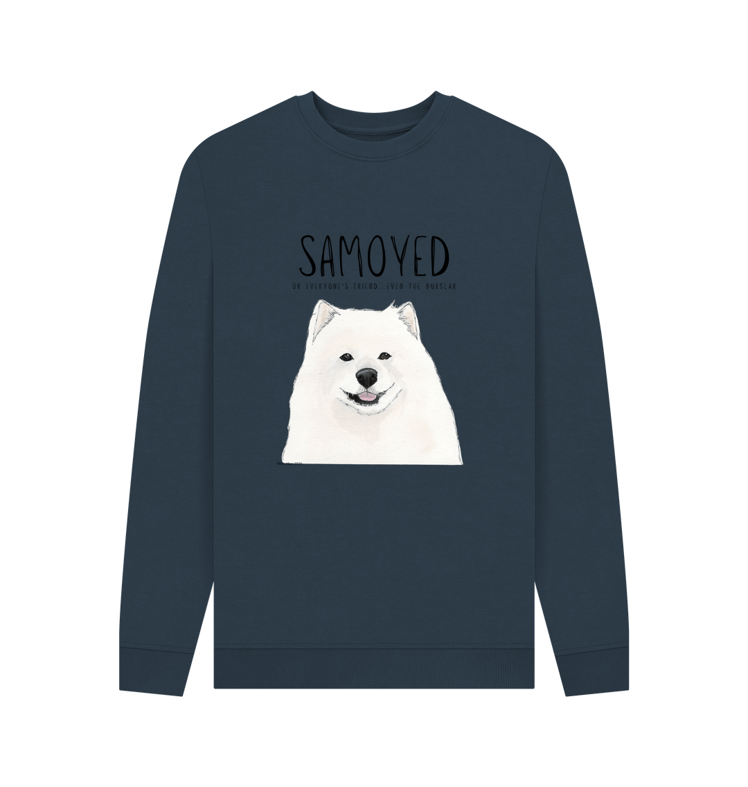 Samoyed Crewneck Sweatshirt Warm Fluffy and Rather Suspicious