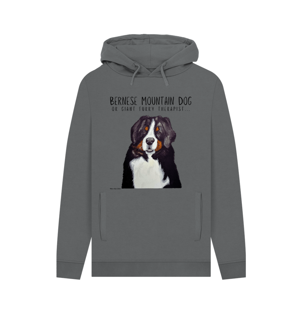 Bernese Mountain Dog Hoodie for Men Cosy Warm and Rather Good