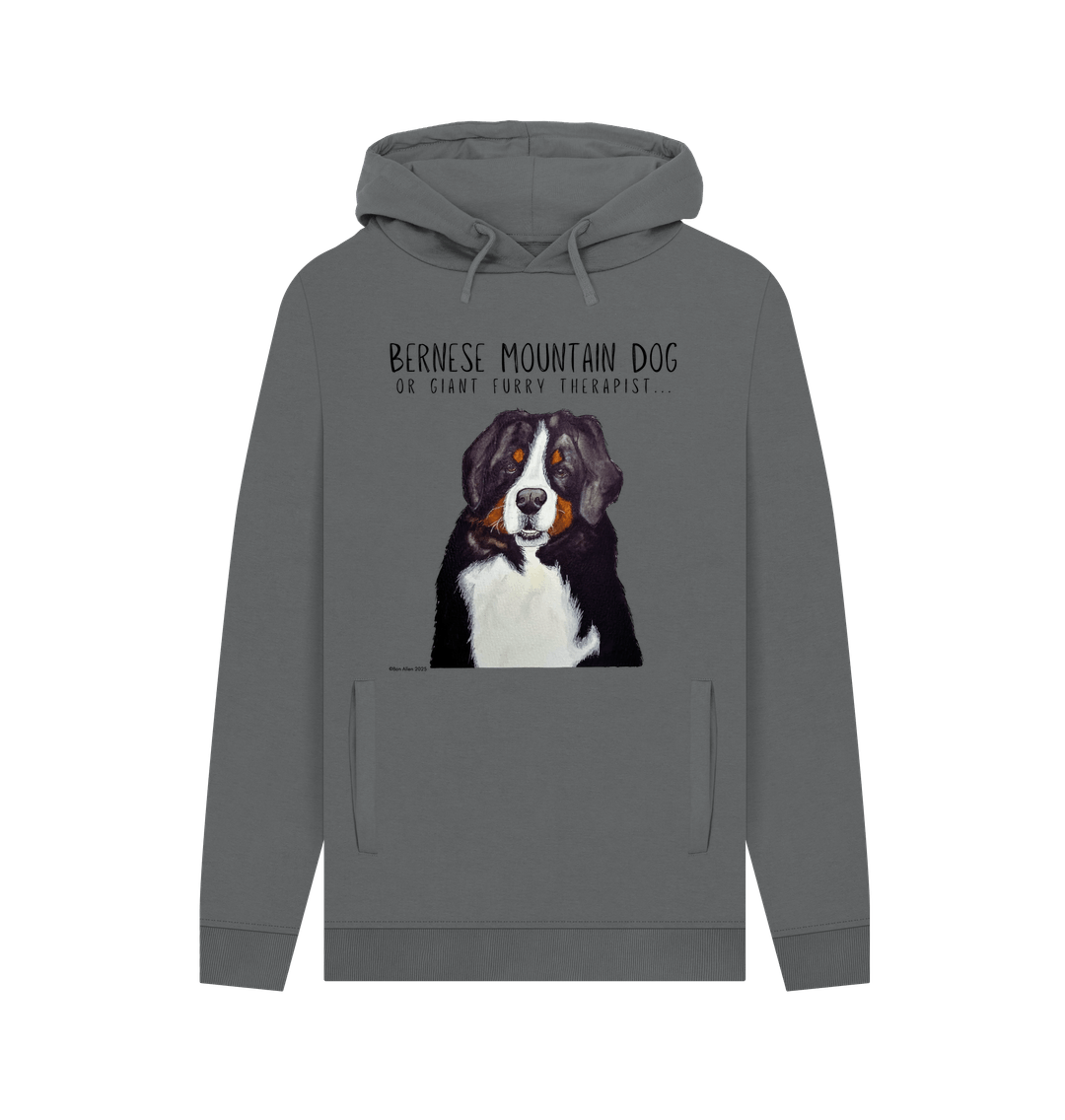 Bernese Mountain Dog Hoodie for Men Cosy Warm and Rather Good