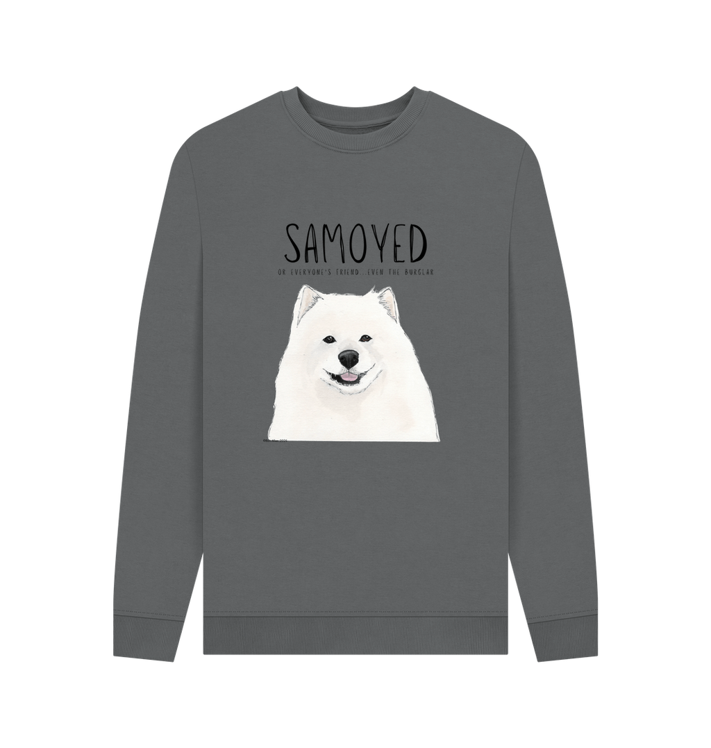 Samoyed Crewneck Sweatshirt Warm Fluffy and Rather Suspicious